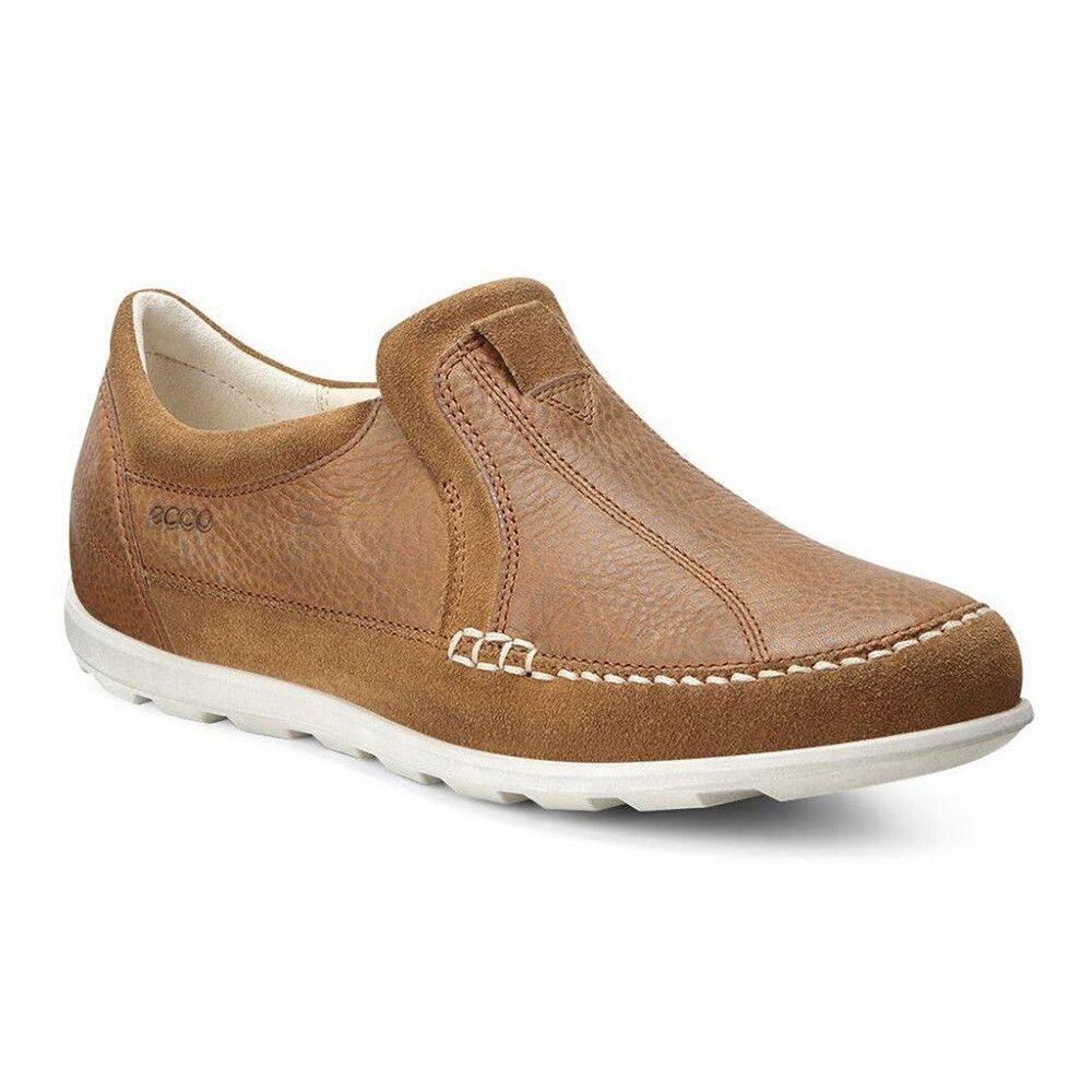 ECCO Women's Cayla Cognac Leather Slip On‎ Comfort Loafer Flats - Size 39